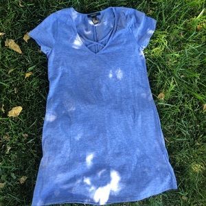 Blue t shirt dress
